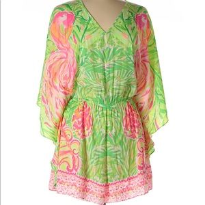 Lilly Pulitzer Flamingo Romper Small